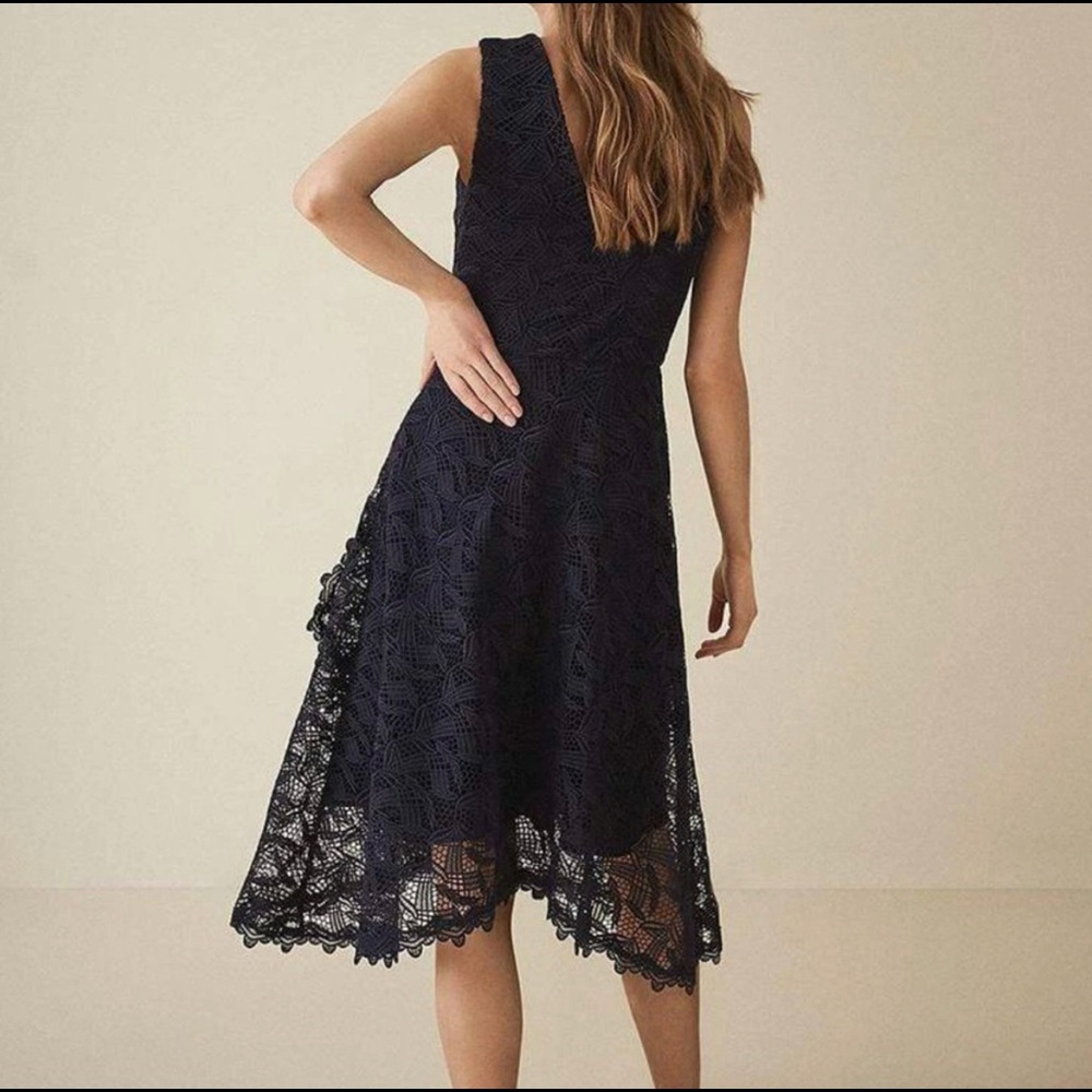 Reiss Rayna Wrap Front Dress - Picture 3 of 9